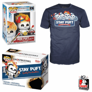 Ghostbusters Minipuft On Fire + Polera Talla M - Funko Pop