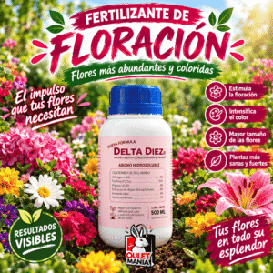 Delta Diez 500 ml Fertilizante Líquido para Floración - Cannabiogen